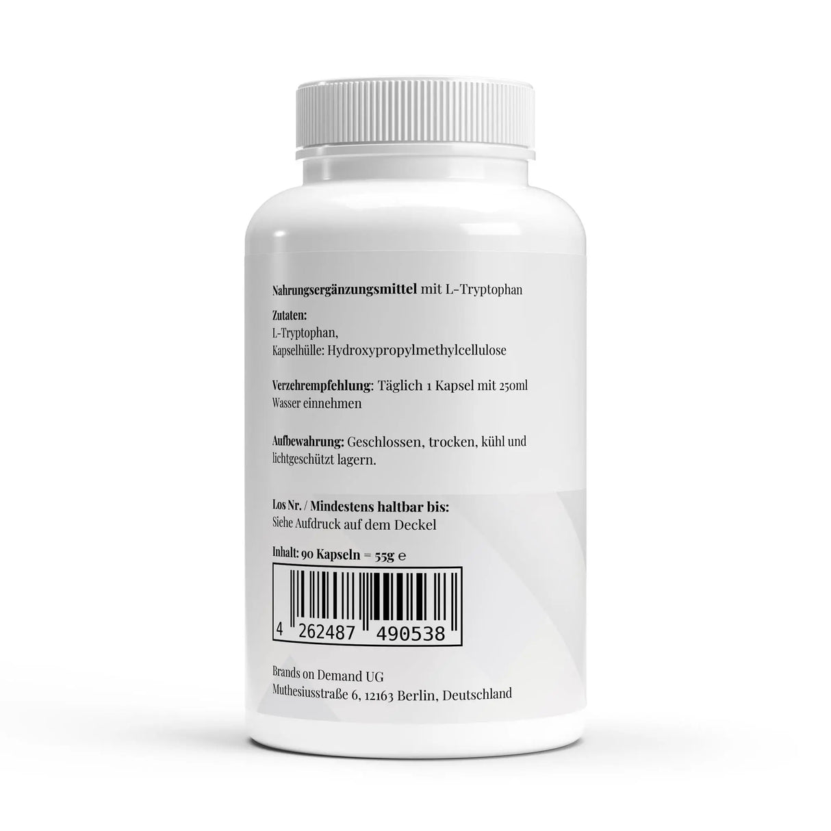 L-Tryptophan - 90 Kapseln ChanceToBrand