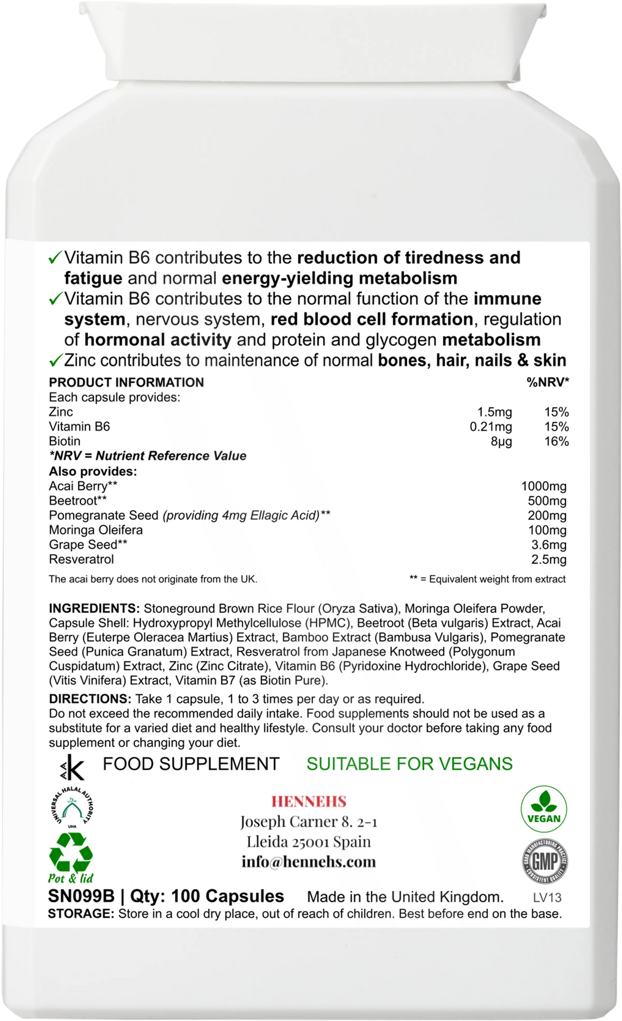Acai Berry Supreme v5 (SN099B) - HENNEHS Acai Berry Supreme v5 (SN099B)