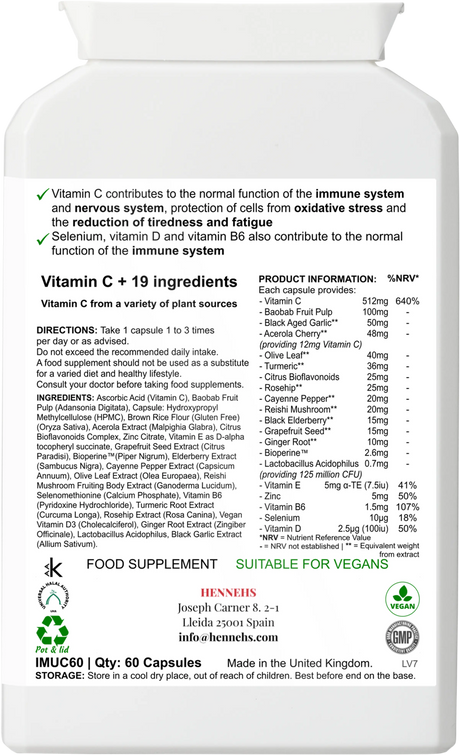 Advanced Immunity Spectrum v7 (IMUC60) - HENNEHS Advanced Immunity Spectrum v7 (IMUC60)