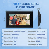Rovesky Rechargeable Digital Photo Frame 10.1-inch 32G Cross-border HD Electronic Photo Album Smart Photo Frame - Alibaba HENNEHS