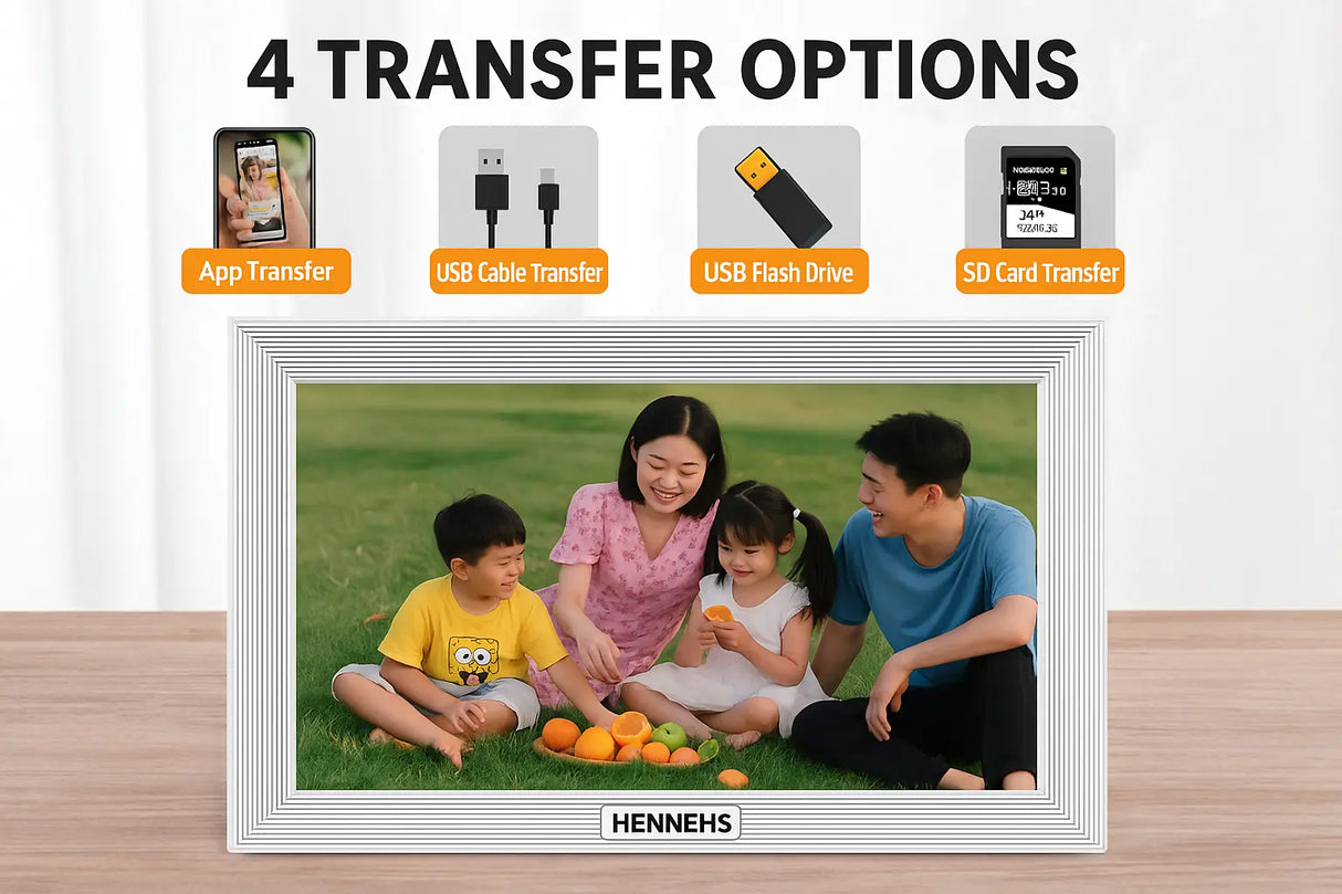 Rovesky Rechargeable Digital Photo Frame 10.1-inch 32G Cross-border HD Electronic Photo Album Smart Photo Frame - Alibaba HENNEHS