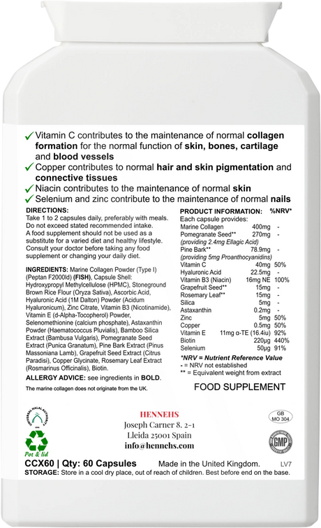 Collagen Ultra Beauty v3 (CCX60) - HENNEHS Collagen Ultra Beauty v3 (CCX60)