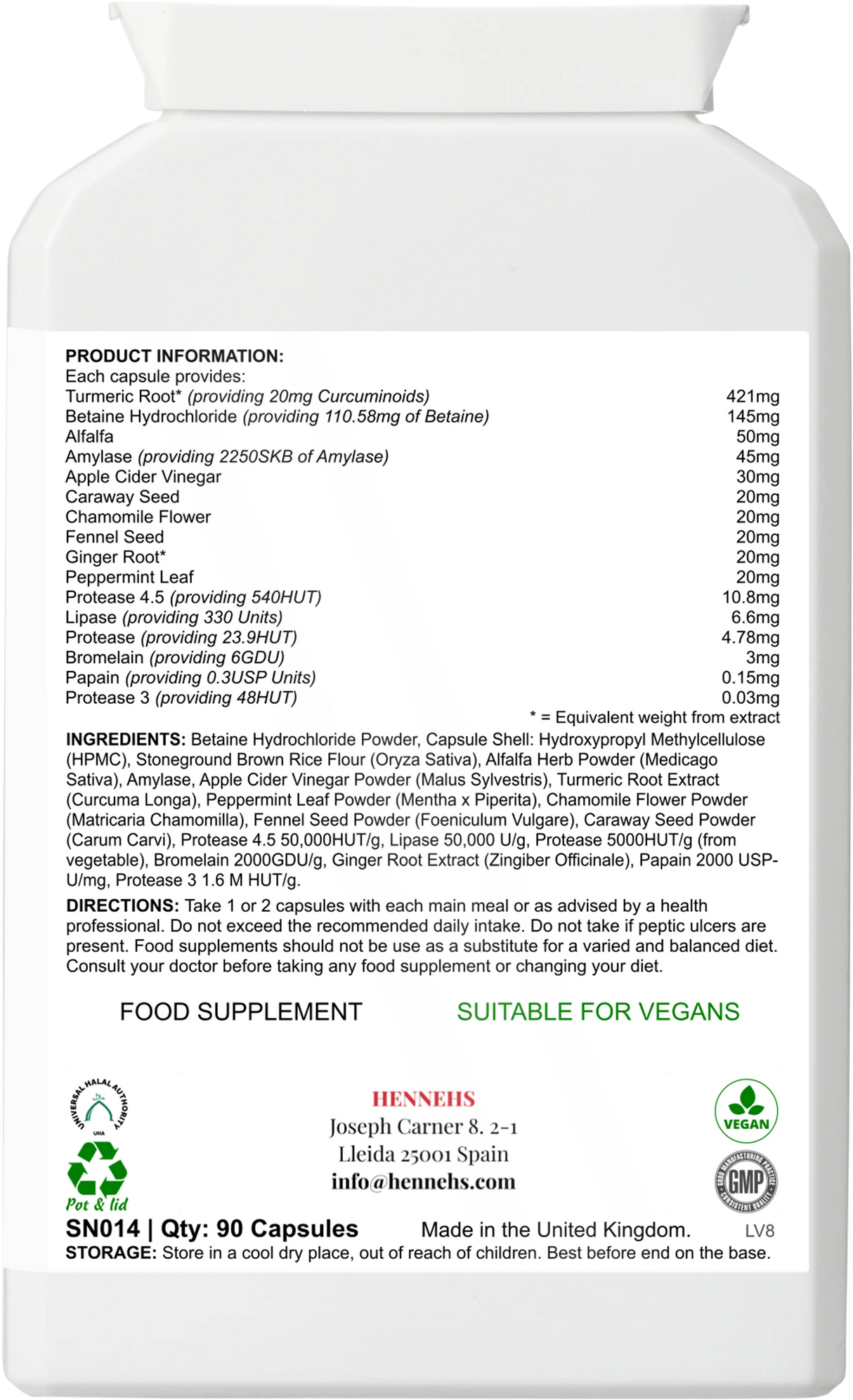 DIGESTIVEaid v4 (SN014) - HENNEHS DIGESTIVEaid v4 (SN014)