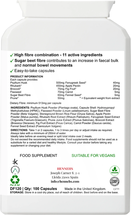 Dietary Fibre Complex v6 (DF120) - HENNEHS Dietary Fibre Complex v6 (DF120)