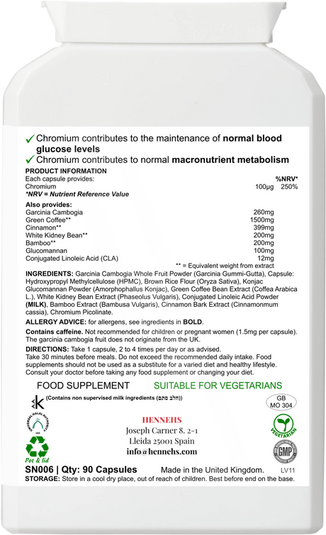 Garcinia Cambogia v5 (SN006) - HENNEHS Garcinia Cambogia v5 (SN006)