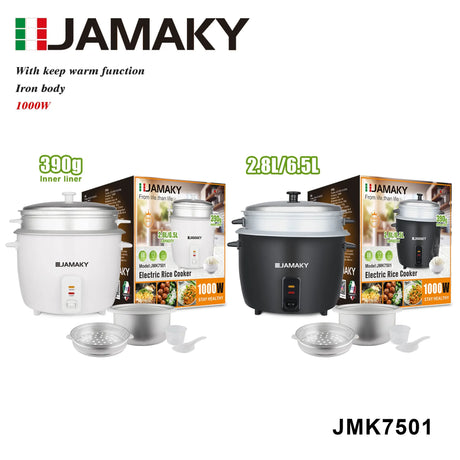 JAMAKY 5L Multi-Function Rice Cooker – Simple, Large-Capacity Design HENNEHS