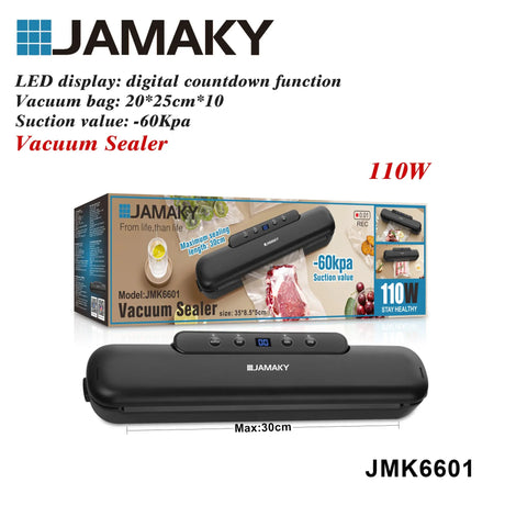 JAMAKY Vacuum Sealer – Compact, Portable Food Packaging Machine HENNEHS