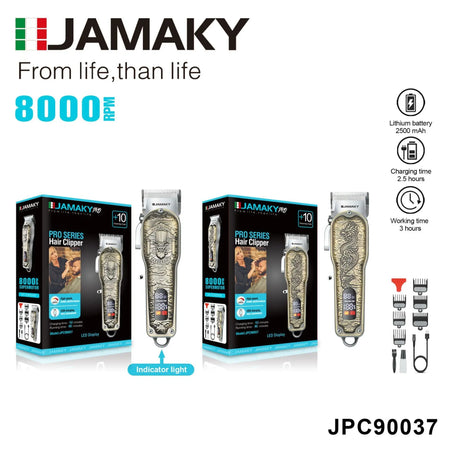 JAMAKY Retro Electric Hair Clipper with LCD Display HENNEHS