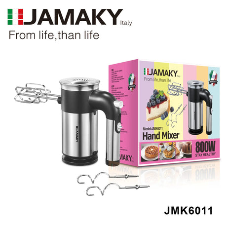 JAMAKY High-Power 5-Speed Handheld Electric Egg Beater HENNEHS