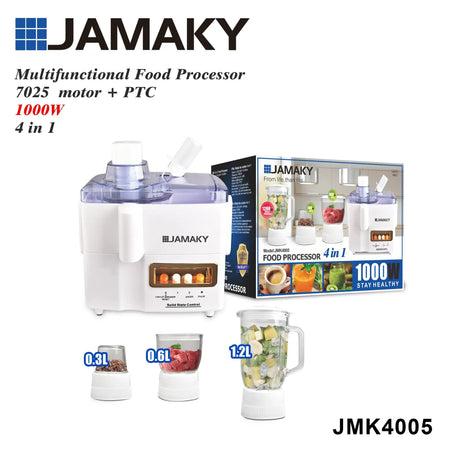 JAMAKY Multi-Function Juicer & Food Processor – 7-Speed Control HENNEHS