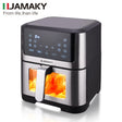 JAMAKY 8L Touch-Control Oil-Free Air Fryer with 3D Heating HENNEHS