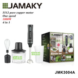 JAMAKY 500W 4-in-1 Blender Food Processor Juicer Egg Beater HENNEHS