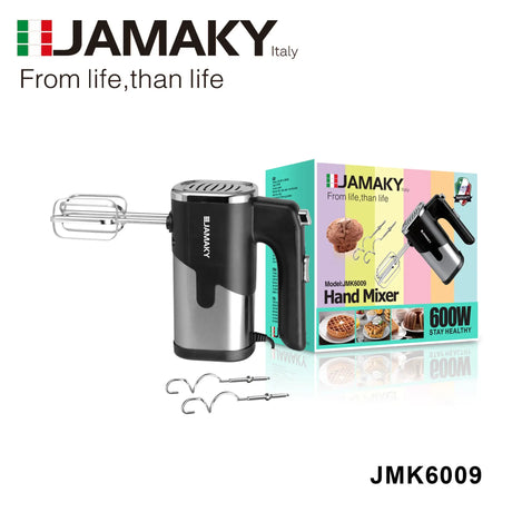 JAMAKY 5-Speed Handheld Electric Mixer for Baking & Cream Whipping HENNEHS
