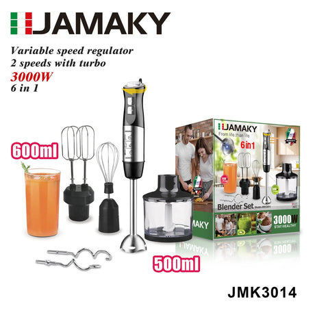 JAMAKY 4-in-1 Blender Juicer Meat Grinder Egg Beater Set HENNEHS