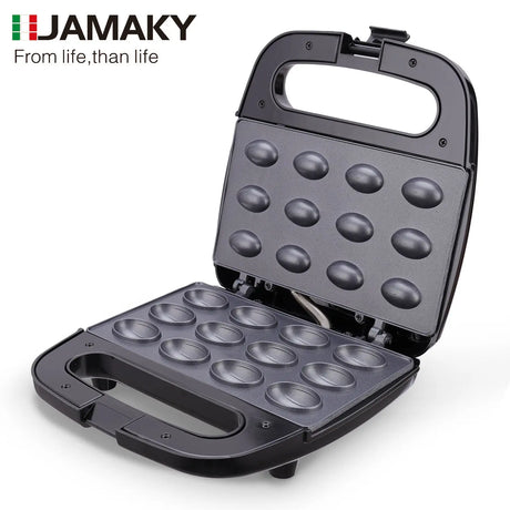 JAMAKY Electric Nut & Pancake Baking Machine – 750W Compact Design HENNEHS