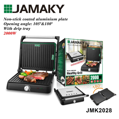 JAMAKY 2000W Smokeless Electric Grill Oven HENNEHS