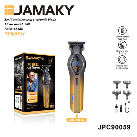 JAMAKY Electric Hair Clipper – Type-C Rechargeable Grooming Tool HENNEHS