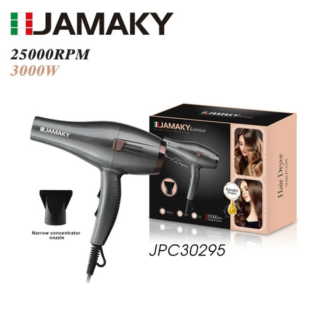 JAMAKY 1600W Hair Dryer – Quick Dry, High Wind, Constant Temperature HENNEHS