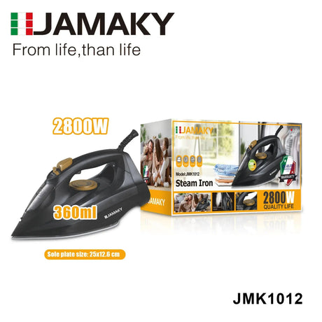 2200W Handheld Steam and Dry Iron with Ceramic Bottom Plate HENNEHS