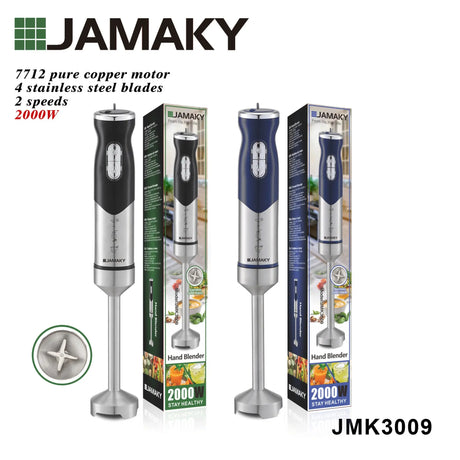 JAMAKY Handheld Meat Grinder Baby Food Mixer Multi Blade Blender HENNEHS