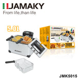 JAMAKY 6L High Power Stainless Steel Deep Fryer