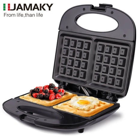 JAMAKY 8-in-1 Electric Waffle & Sandwich Maker HENNEHS