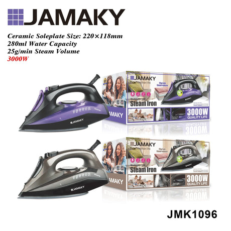 2200W High Power Electric Iron – Steam & Dry Dual Use for Quick Wrinkle Removal HENNEHS