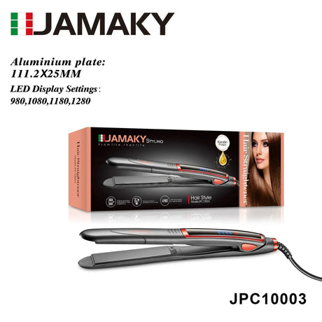 JAMAKY Hair Straightener & Curler 2-in-1 for Women HENNEHS
