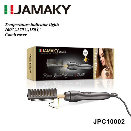 JAMAKY 2-in-1 Hair Straightener & Curler Comb with Hot and Cold Wind HENNEHS