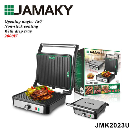 JAMAKY Double-Sided Electric Grill Pan HENNEHS