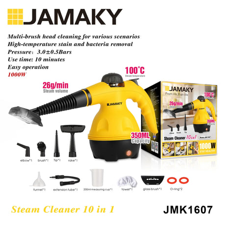 All-in-One Steam Cleaning Brush for Sofa, Mattress & Carpet HENNEHS