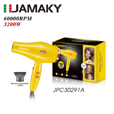 JAMAKY 1000W High-Speed Hair Dryer with Hot & Cold Win HENNEHS