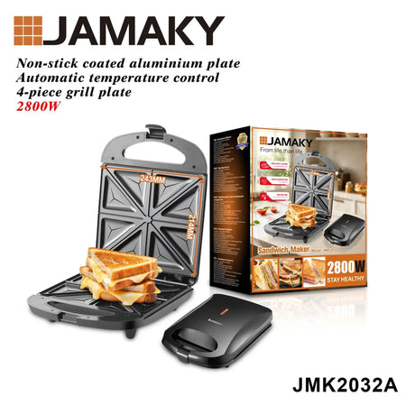 JAMAKY Multifunctional Electric Baking & Waffle Maker for Home Use HENNEHS