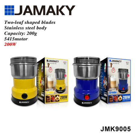 JAMAKY Electric Stainless Steel Coffee & Grain Grinder HENNEHS