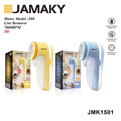 JAMAKY Fabric Lint Remover – Battery Powered, Compact, Multi-Color HENNEHS