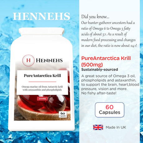 Antarctic Krill Oil v3 (KO60) - HENNEHS Antarctic Krill Oil v3 (KO60)