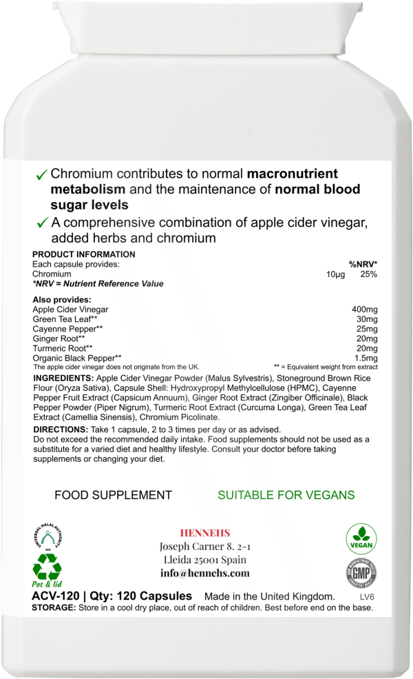 Apple Cider Vinegar v3 (ACV-120) - Image 2